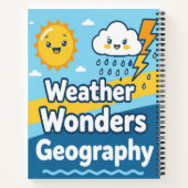Süße Wetter-Wunder der Geografie Personalized Notizblock (Rückseite)