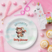 Süße Widder-Winter-Baby-Party-Papierplatte Pappteller (Party)
