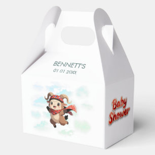 Süße Widder-Winter-Baby-Shower-Giebelbox Geschenkschachtel