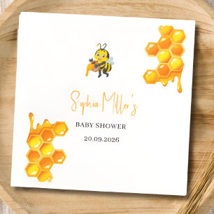 Süße wie Can Bee Baby Shower Papier Servietten