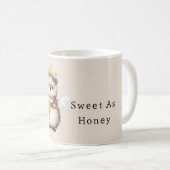 Süße wie Honig Igel Blumen Kaffeetasse (VorderseiteRechts)