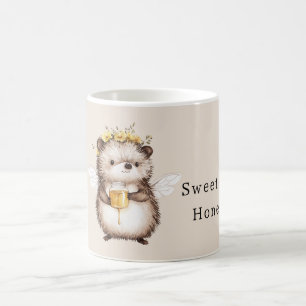 Süße wie Honig Igel Blumen Kaffeetasse