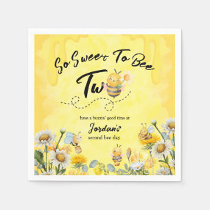Süße Wildblume zum 1. Geburtstag - Cute Sweet To B Serviette