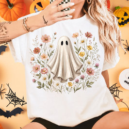Süße Wildblumen-Geister-Halloween Tri-Blend Shirt