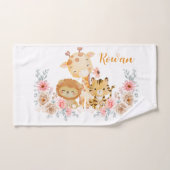 Süße wilde Tierblumen Badhandtuch Set (Handtuch)