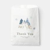 Süße Winter-Arktis-Wolf-Baby-Party Geschenktütchen (Vorderseite)