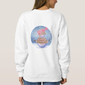 Süße Winter Blues Sweatshirt (Rückseite)
