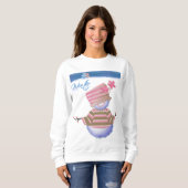 Süße Winter Blues Sweatshirt (Vorne ganz)