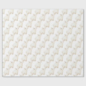 Süße Winter-Eisbären Geschenkpapier (Flach)