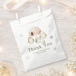 Süße Winter-Pinguin-Geburtstagsfeier Geschenktütchen