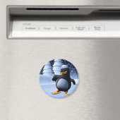 Süße Winter-Seemann-Pinguin-Schnee-Feiertag-Kunst Magnet (In Situ (Geschirrspüler))