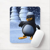 Süße Winter-Seemann-Pinguin-Schnee-Feiertag-Kunst Mousepad (Mit Mouse)