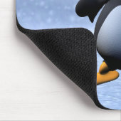 Süße Winter-Seemann-Pinguin-Schnee-Feiertagskunst Mousepad (Ecke)