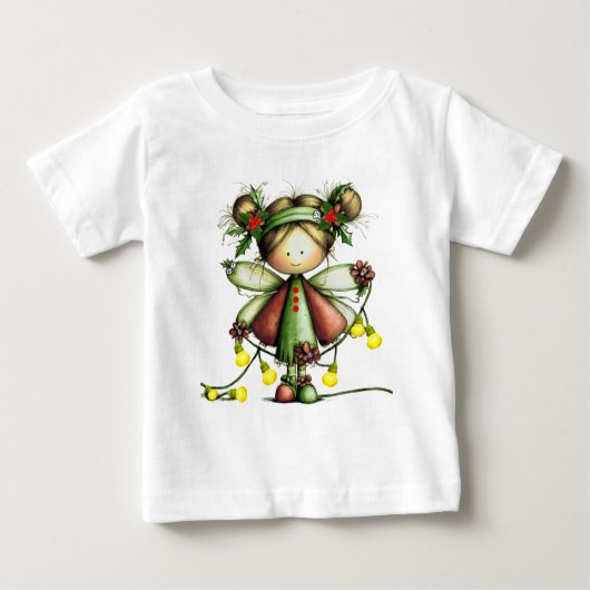 Süße Winterfee Baby T-shirt (Vorderseite)