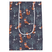 Süße Winterfüchse Mittlere Geschenktüte (Rückseite)