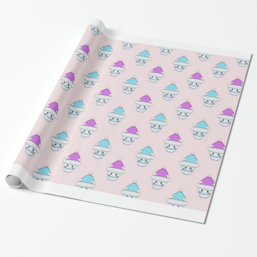 Süße Winterkätzchen Geschenkpapier (Ungerollt)