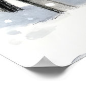 Süße Wintermädchen-Fütterung-Vögel-Kinderzimmer-Wa Poster (Ecke)