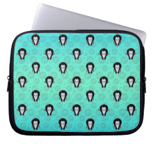 Süße Winterpinguine über Türkis und Mintgrün Laptopschutzhülle
