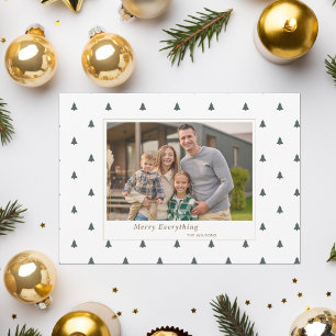 Süße winzige Weihnachtsbäume Weihnachtsferien Foto Feiertagspostkarte