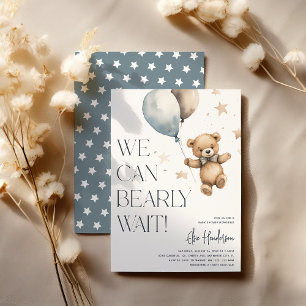 Süße Wir Können Es Kaum Erwarten Junge Baby Shower Einladung