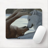 Süße Wolfpaare Mousepad (Mit Mouse)
