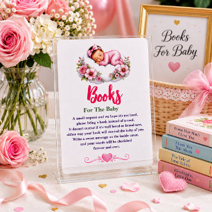 Süße Wolke und Blumen Baby Mädchen Dusche Begleitkarte