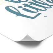 Süße Wolken und Sterne "Träum groß, kleiner Schatz Poster (Ecke)