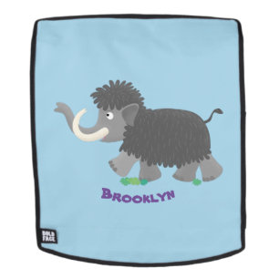 Süße wollige Mammut-Cartoon-Illustration Rucksack