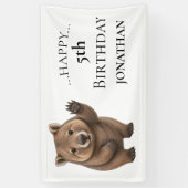 Süße Wombat-Geburtstagsfeier Banner (Vertikal)