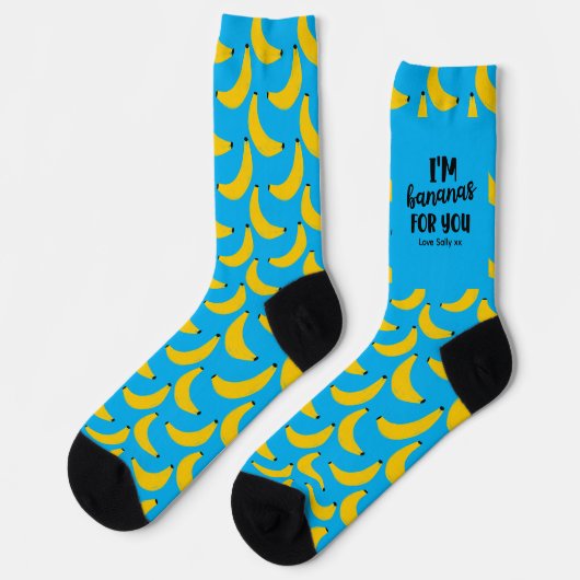Süße Wortspiel-Socken | Valentinstag-Geschenk für Socken (Linkes Detail)