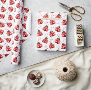 Süße wunderliche Marienkäfer Geschenkpapier