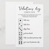 Süße Würfel Editierbares Spiel Valentinstag Party (Vorne/Hinten)
