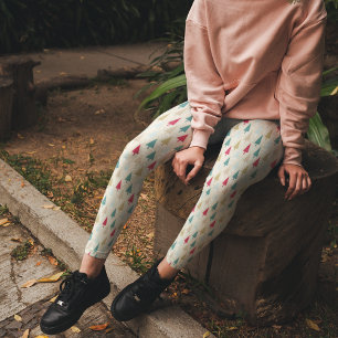 Süße Xmas-Bäume Weihnachts-Pyjama-Hosen Leggings