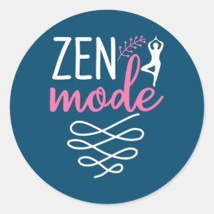 Süße Yoga-Kleidung Yoga Zen Meditation Für Frauen Runder Aufkleber