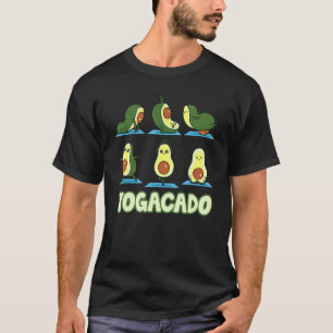 Süße Yogacado Avocado Yoga Asana Posen Meditation T-Shirt