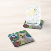 Süsse Yorkie Getränkeuntersetzer (Rechte Seite)