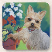 Süsse Yorkie Getränkeuntersetzer (Vorderseite)