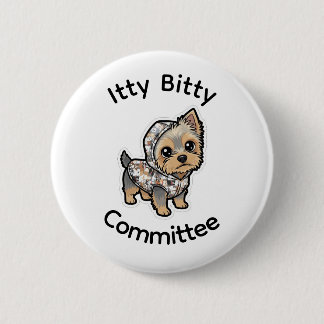 Süße Yorkie-Schaltfläche Button