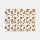 Süße Yorkies Fleecedecke (Vorderseite (Horizontal))