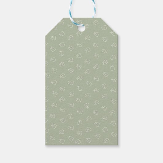 Süße Zahn-Verpackungspapier Geschenkanhänger (Vorderseite)
