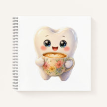 Süße Zahnarzt-Coffee-Liebhaber Kawaii Charakter Qu