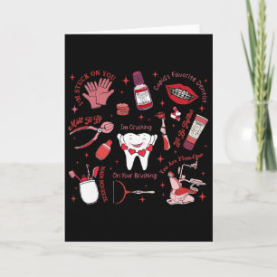 Süße Zähne Dental-Squad-Crew Valentinstag Ortho B Karte