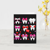 Süße Zähne Liebe Valentinstag Zahnarzt  Karte (Gelbe Blume)