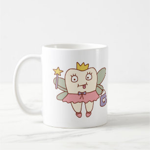 Süße Zahnfee-Doodle Kaffeetasse