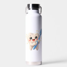 Süße Zahnfigur-Trinkflasche für Dentalhygienikerin
