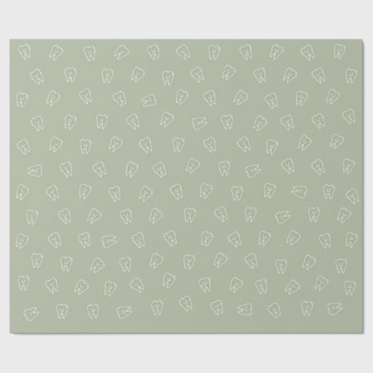 Süße Zahnverpackungspapier Geschenkpapier (Flach)