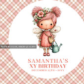 Süße Zauberfee Blush Blumen 2. Geburtstag Serviette