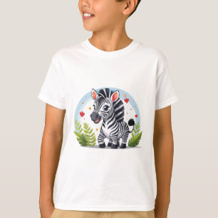 Süße Zebentricknachricht T-Shirt