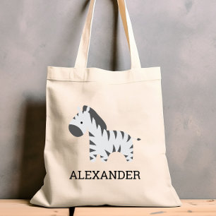 Süße Zebrakinder Personalisiert Tragetasche