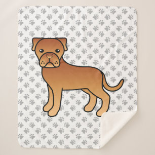 Süße Zeichentrick-Dogue De Bordeaux Sherpadecke
